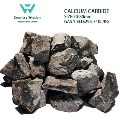Calcium Carbide 50-80mm 295L/Kg 22.5mt/20′ Thawv Rau Txiv Hmab Txiv Ntoo Catalyst