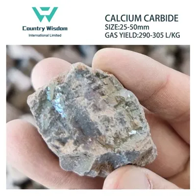 Chaw tsim tshuaj paus Acetylene Gas Calcium Carbide 25-50mm